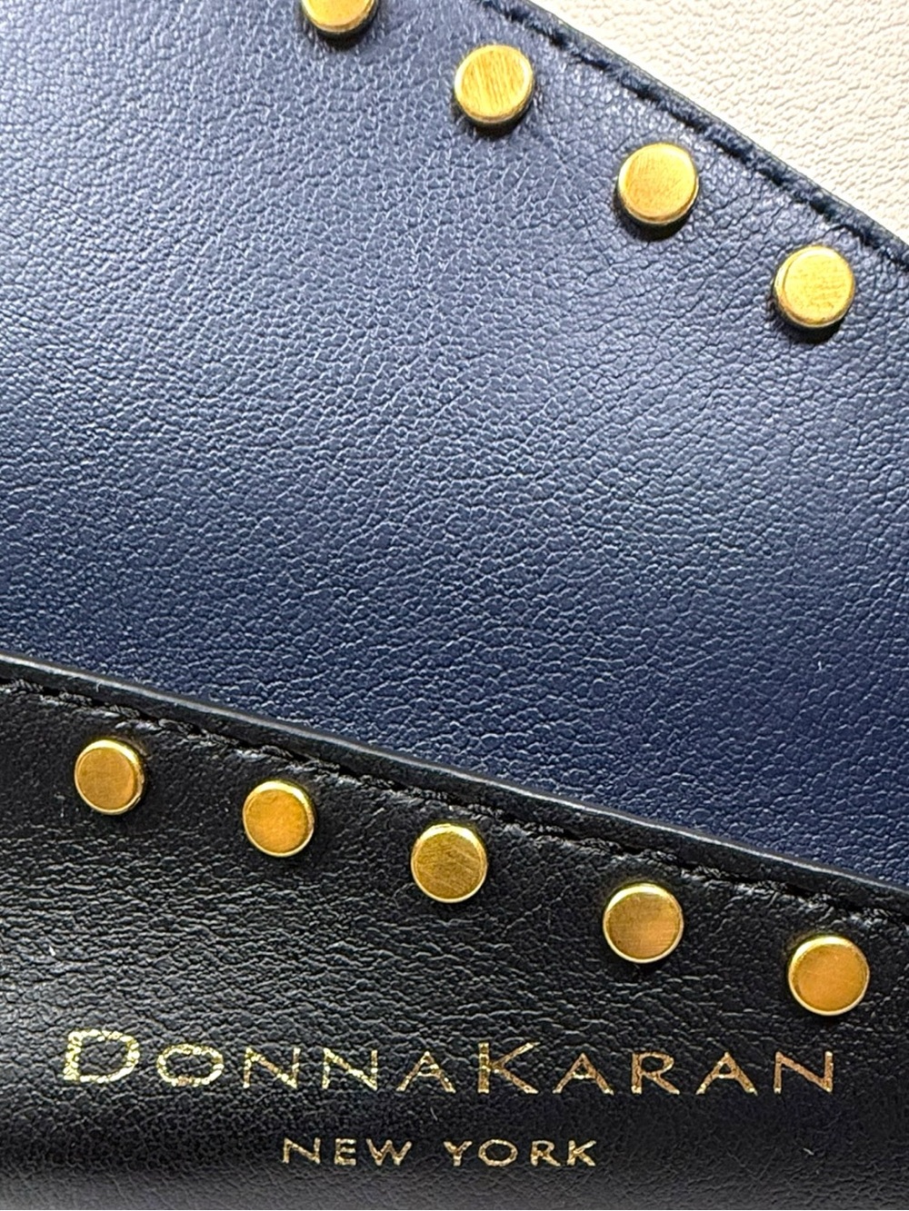 NWT ✨ Donna Karan Adan Studded Bucket Bag 🖤🤍💙 - Picture 6 of 12